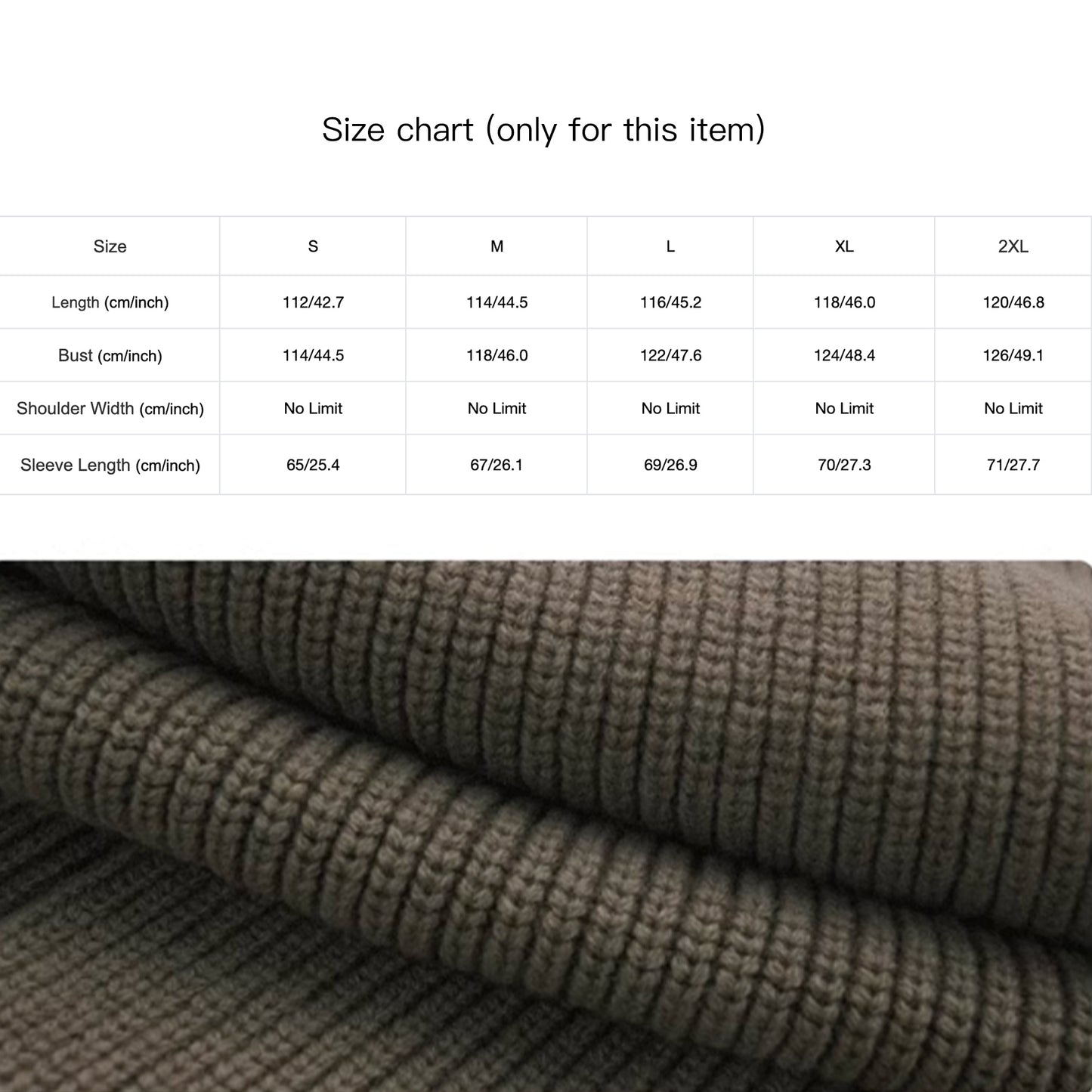 Knitted, Trench Coat Style Cardigan Coat.