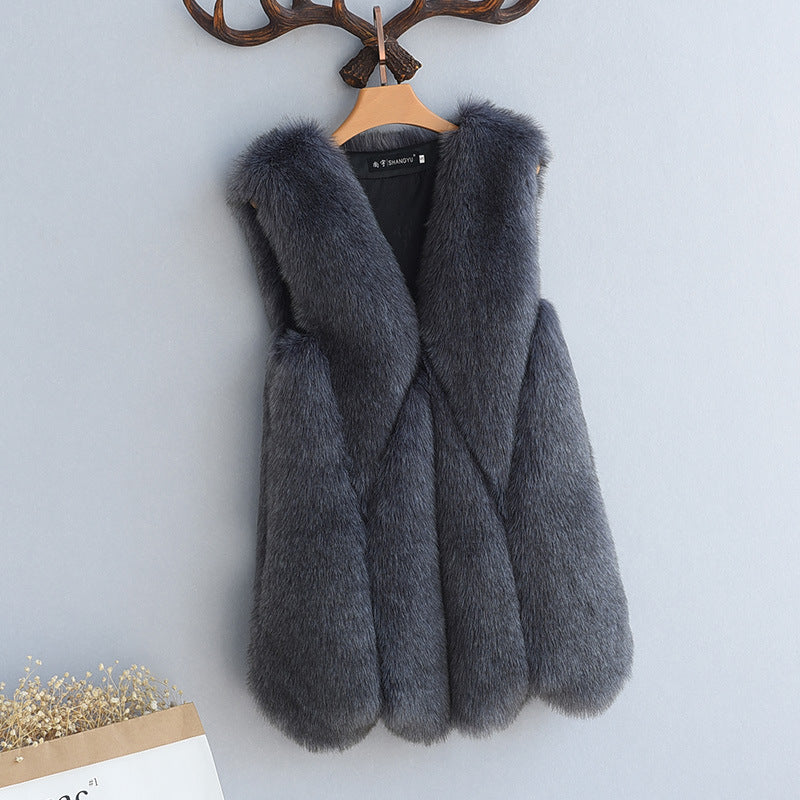Faux Fox Fur Gilet
