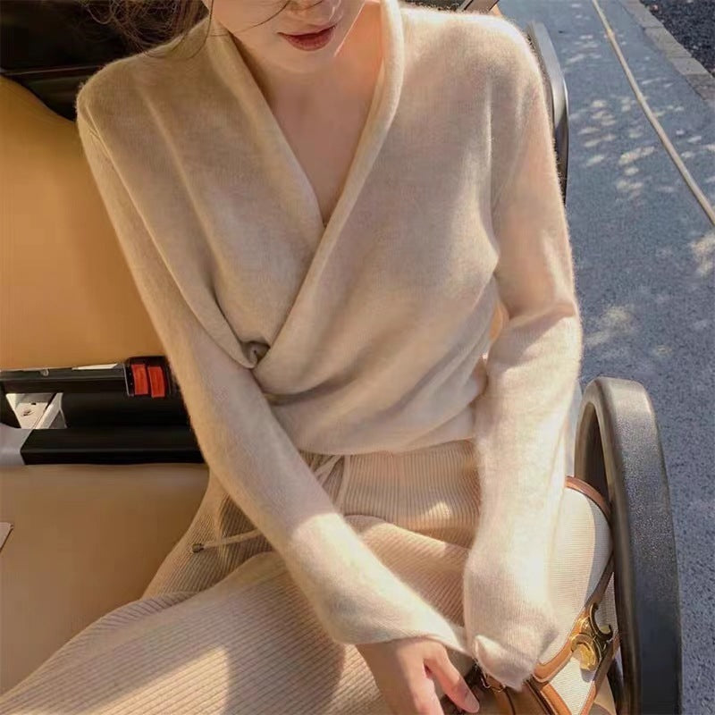 Cashmere Wrap Style Jumper