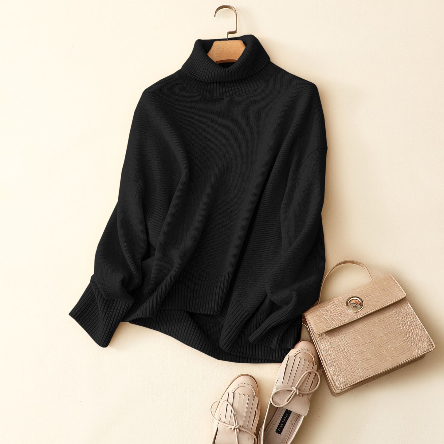 Roll Neck Cashmere Jumper