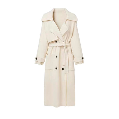 Knitted, Trench Coat Style Cardigan Coat.